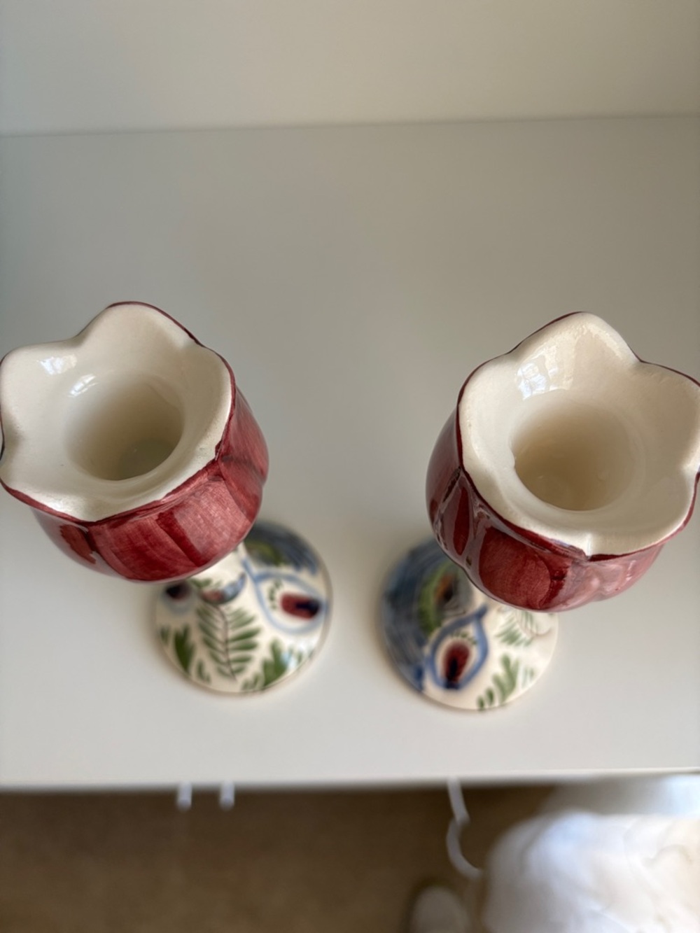 Hand painted Dutch Candlesticks from Amsterdam - Picture 4 of 5